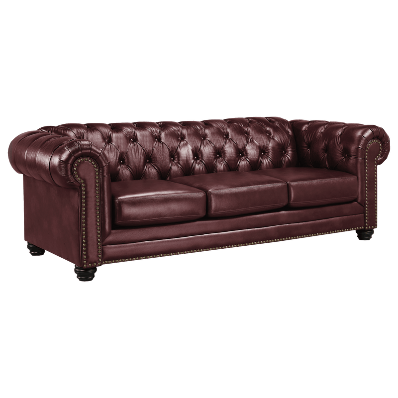 Maryport Top Grain Leather Sofa and Armchair Set - Coja