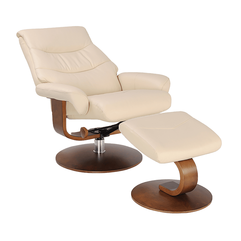 Mercella Swivel Recliner with Matching Ottoman - Coja