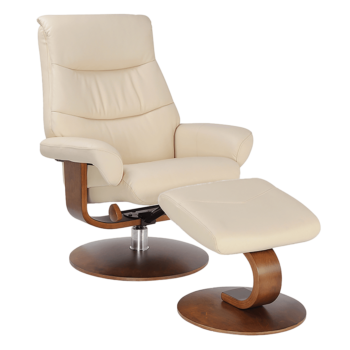 Mercella Swivel Recliner with Matching Ottoman - Coja