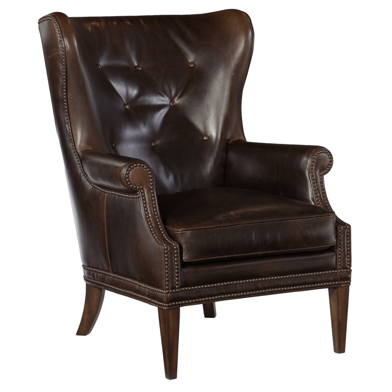 Melany 30" Wide Side Chair, Leather - Coja