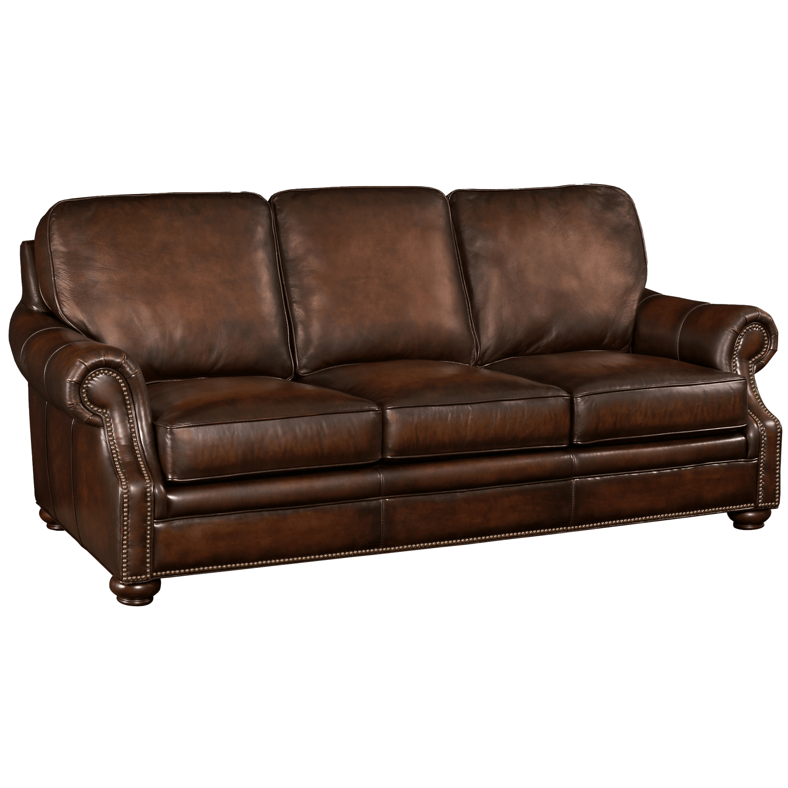 Micca 83" Wide Upholstered Leather Sofa, Brown - Coja