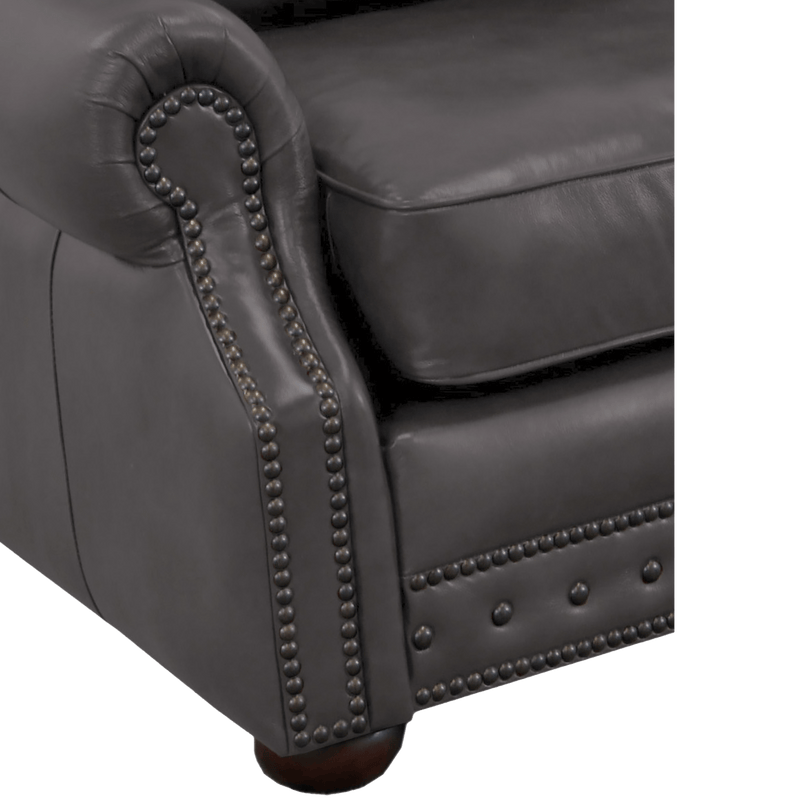 Middleton Genuine Leather Sofa With Nailhead Trim - Made in the U.S.A. - Coja