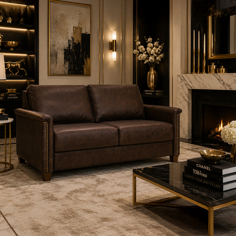 Miras Queen Sleeper Sofa, Leather | Premium Comfort & Easy-Open Design - Coja