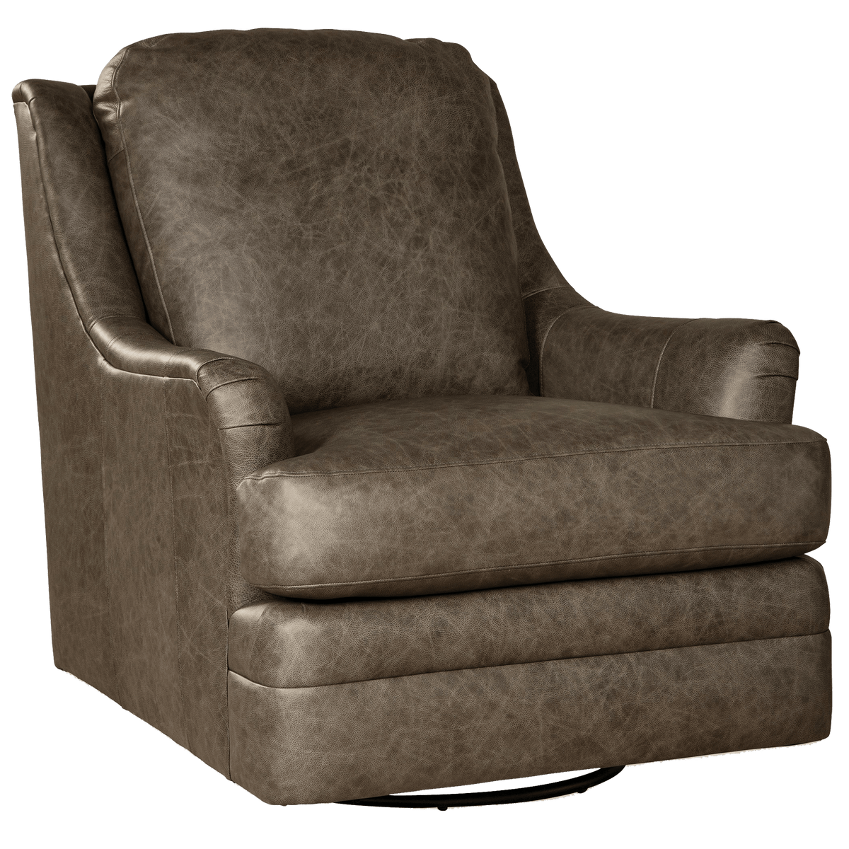 Mirelle Genuine Leather Glider Chair - Made in U.S.A. - Coja