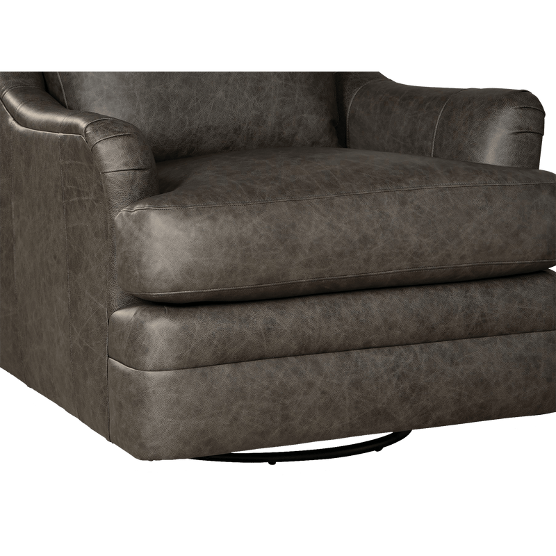 Mirelle Genuine Leather Glider Chair - Made in U.S.A. - Coja