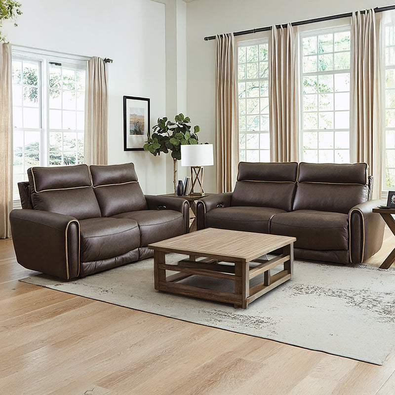 Nahele Two Piece Faux Leather Recliner Living Room Set, With Power Articulating Headrest - Coja
