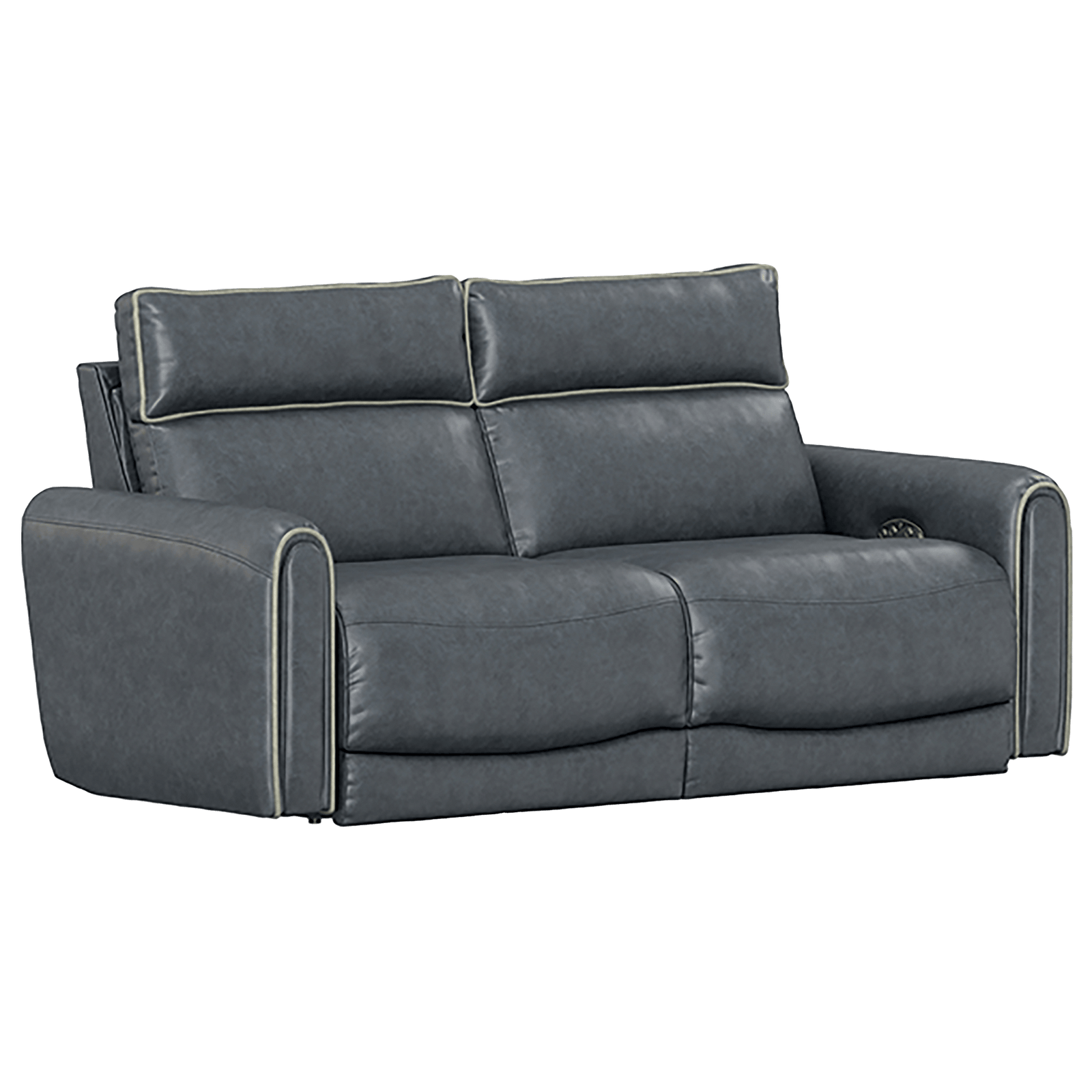 Nahele Faux Leather Power Reclining Sofa, With Power Articulating Headrest - Coja
