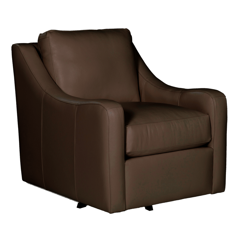 Nazario Genuine Leather Swivel Chair - Made in U.S.A. - Coja