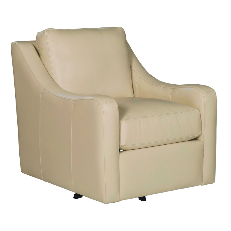 Nazario Genuine Leather Swivel Chair - Made in U.S.A. - Coja