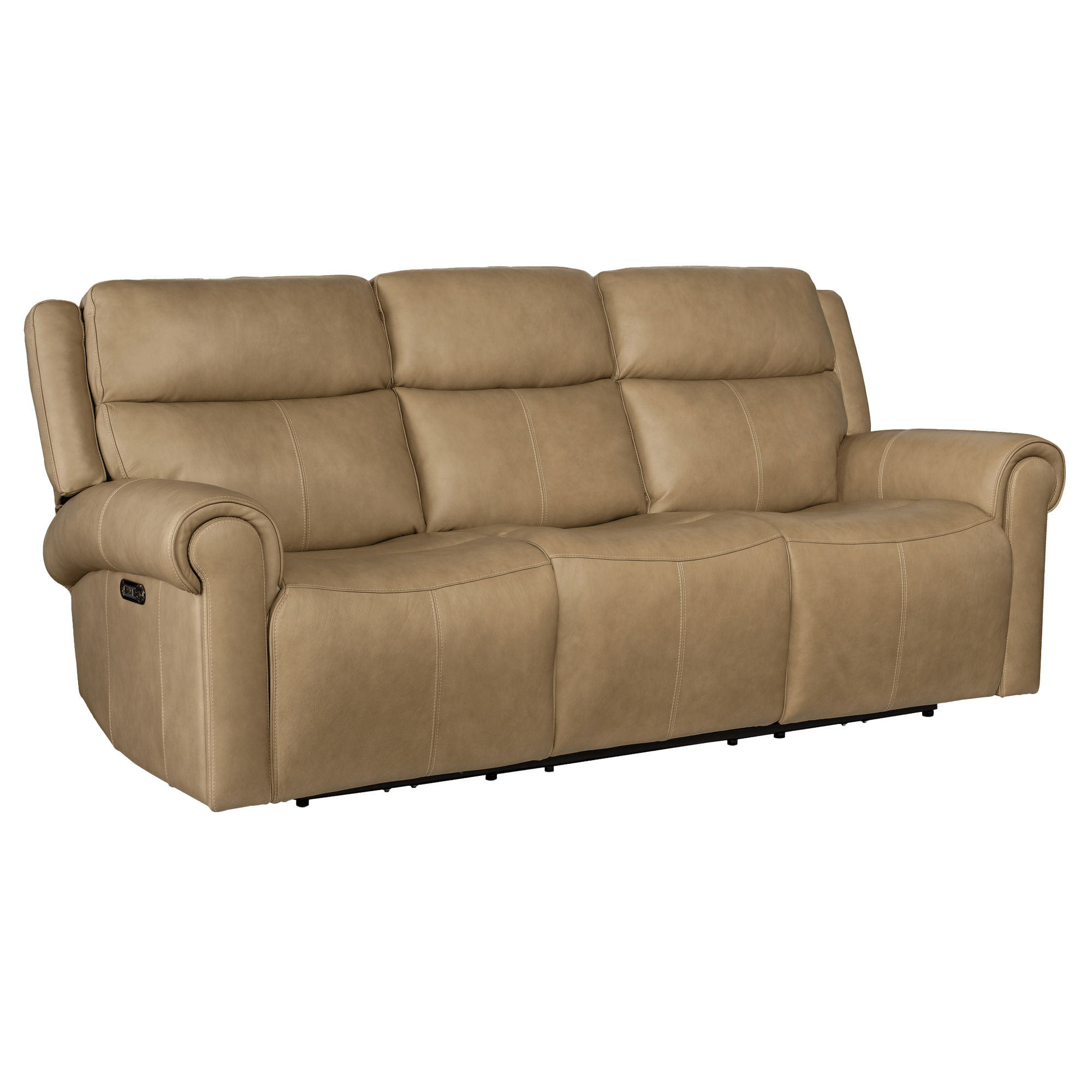 Ondrei 89" Wide Upholstered Leather Sofa - Coja