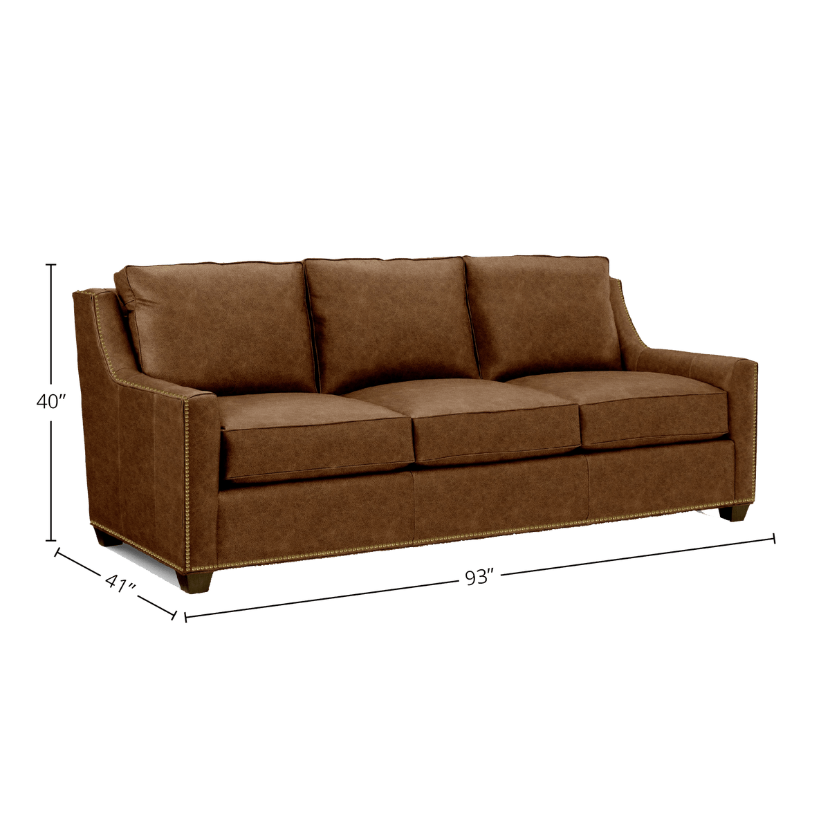 Oswynn Genuine Leather Sofa - Made in U.S.A. - Coja