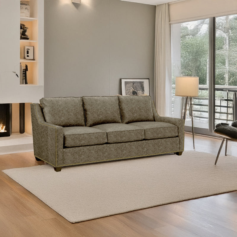 Oswynn Genuine Leather Sofa - Made in U.S.A. - Coja