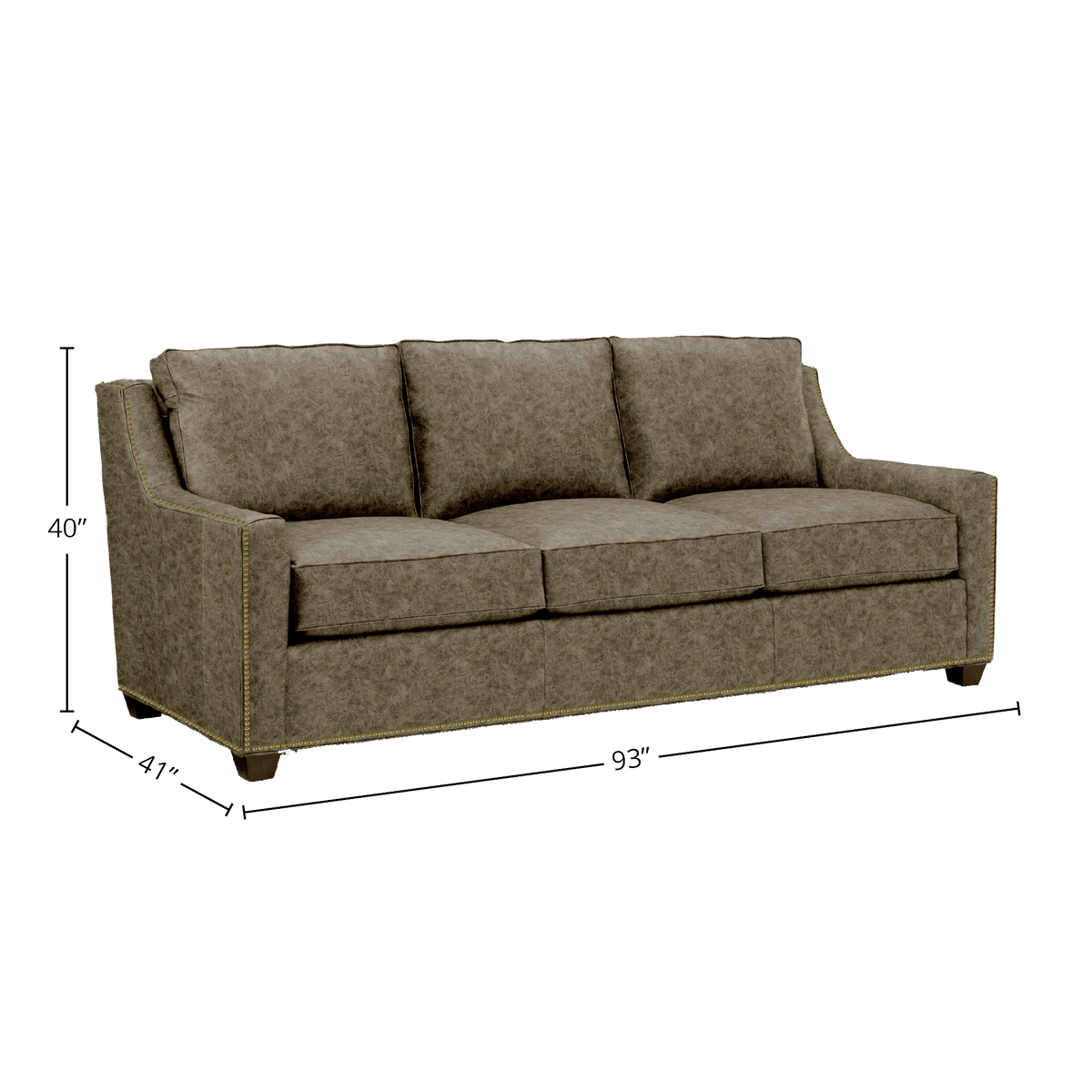 Oswynn Genuine Leather Sofa - Made in U.S.A. - Coja