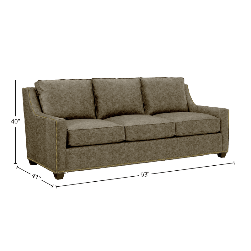 Oswynn Genuine Leather Sofa - Made in U.S.A. - Coja