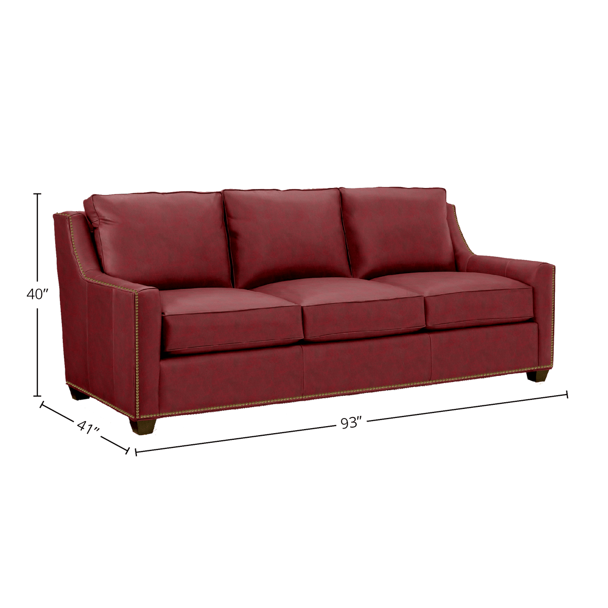 Oswynn Genuine Leather Sofa - Made in U.S.A. - Coja