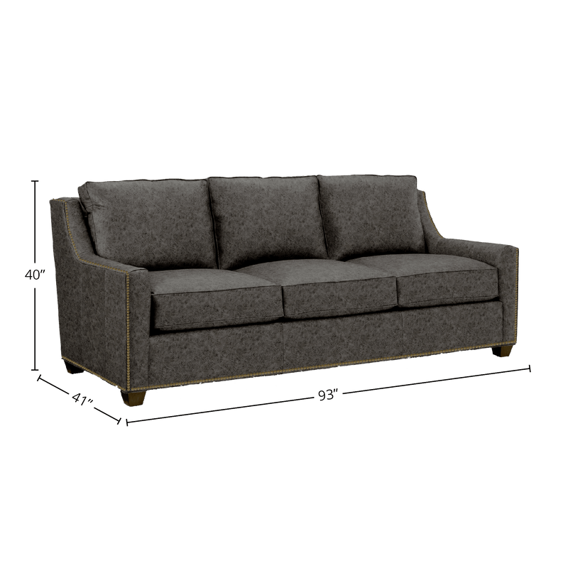 Oswynn Genuine Leather Sofa - Made in U.S.A. - Coja