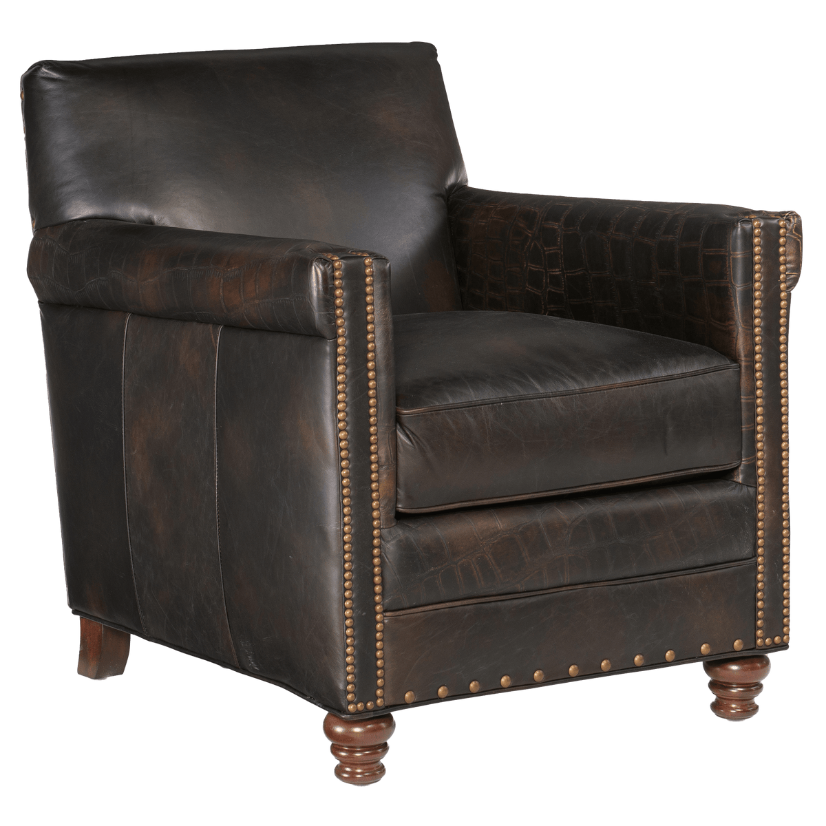 Pierson 29.5&quot; Wide Side Chair, Leather - Coja