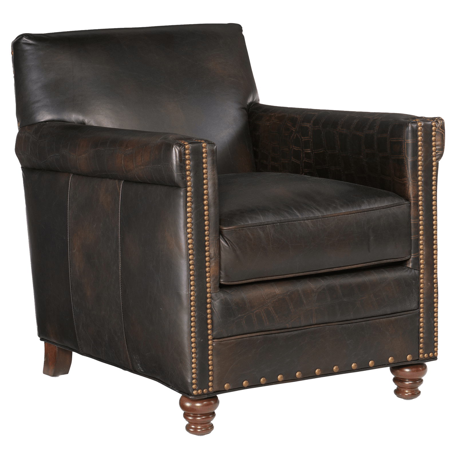 Pierson 29.5" Wide Side Chair, Leather - Coja