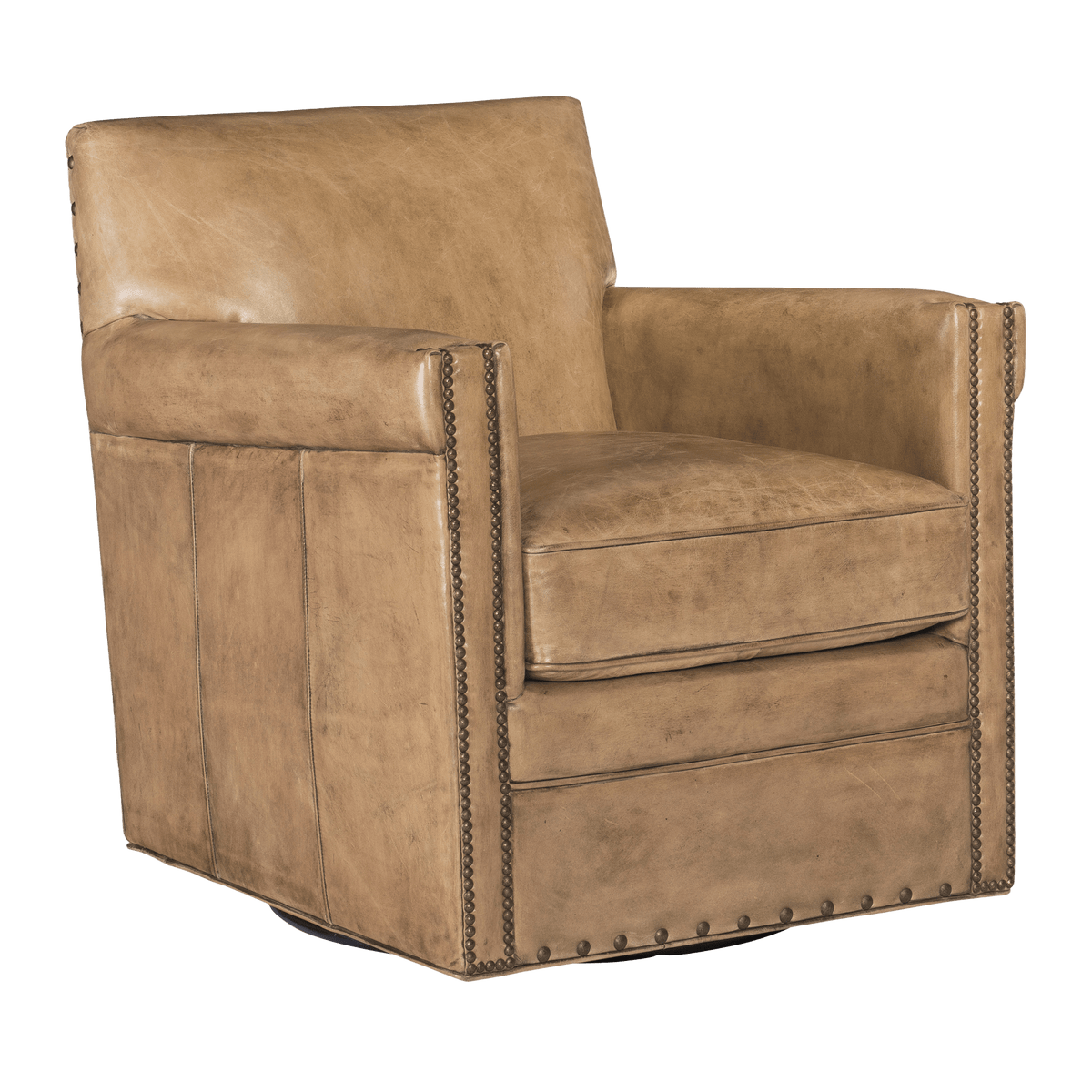 Pierson 29&quot; Wide Swivel Side Chair, Leather - Coja