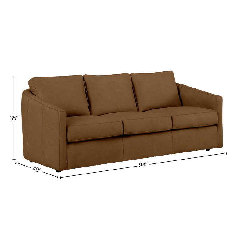 Podrick Genuine Leather Sofa - Made in U.S.A. - Coja