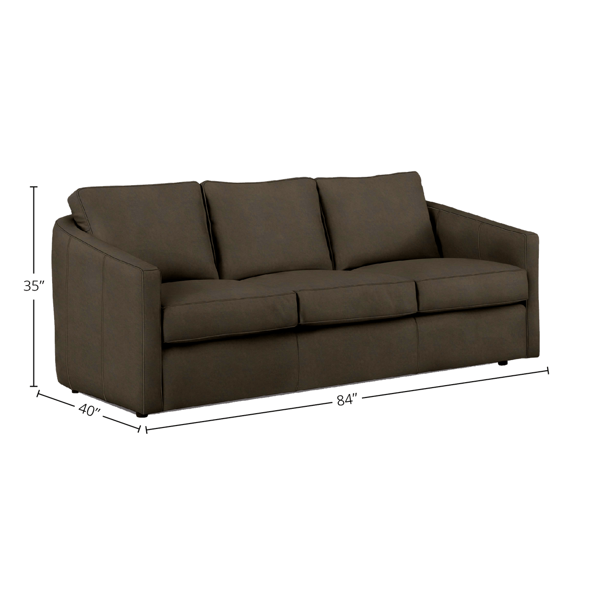 Podrick Genuine Leather Sofa - Made in U.S.A. - Coja