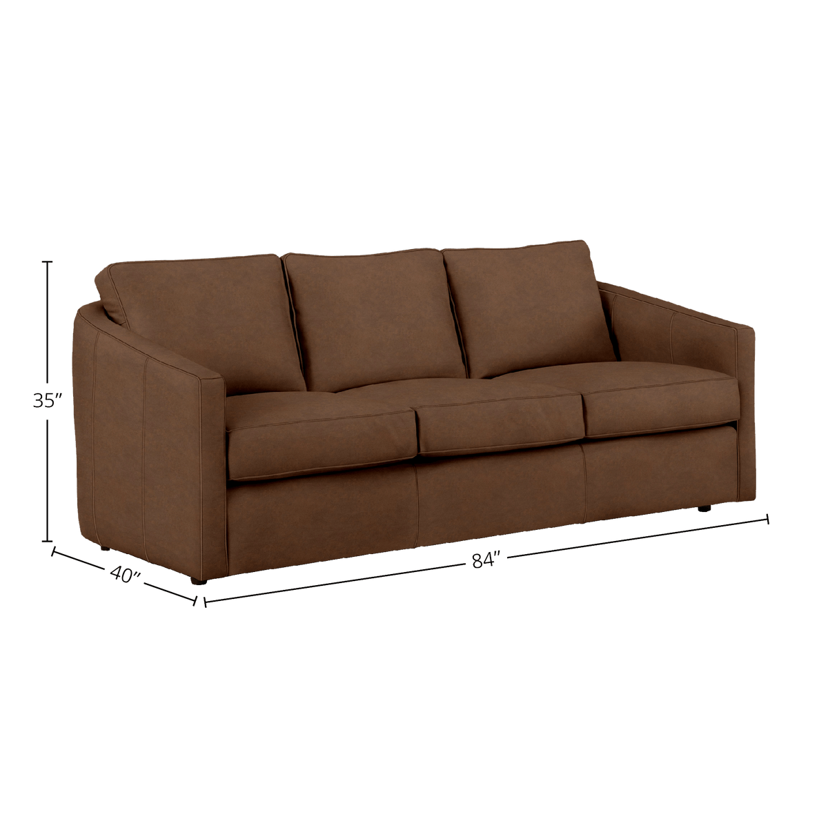 Podrick Genuine Leather Sofa - Made in U.S.A. - Coja