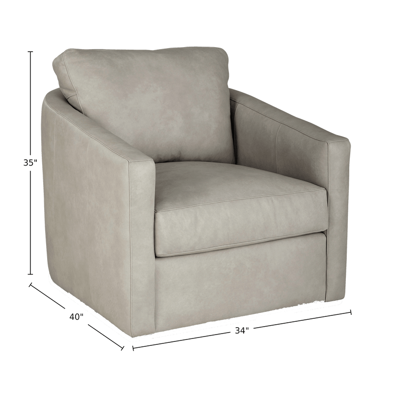 Podrick Genuine Leather Armchair - Made in U.S.A. - Coja