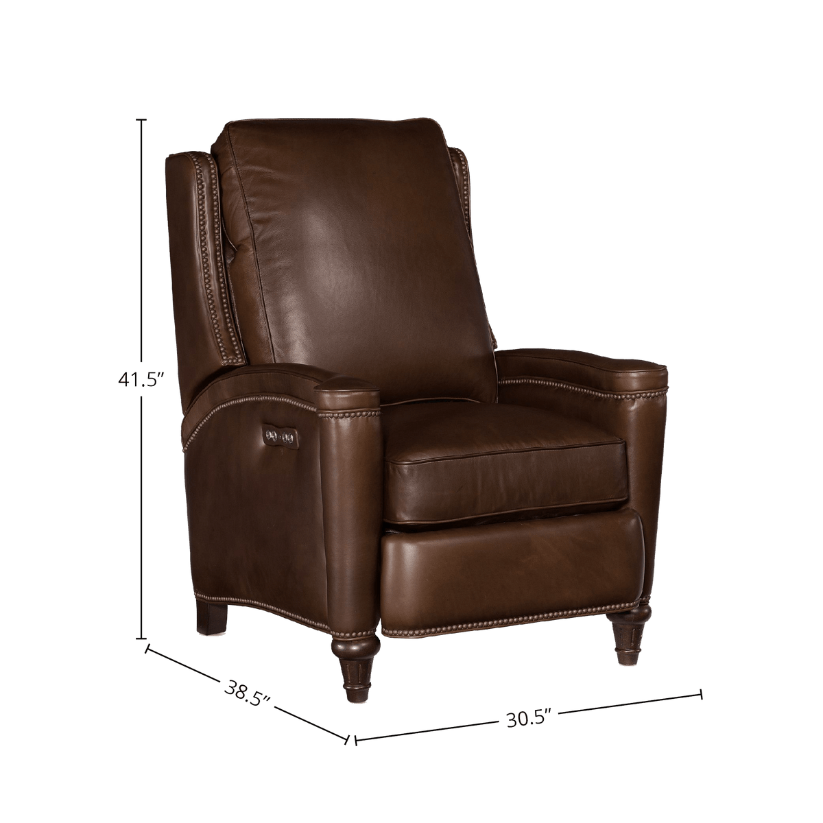 Reizo Power Recliner with Articulating Headrest, Leather - Coja