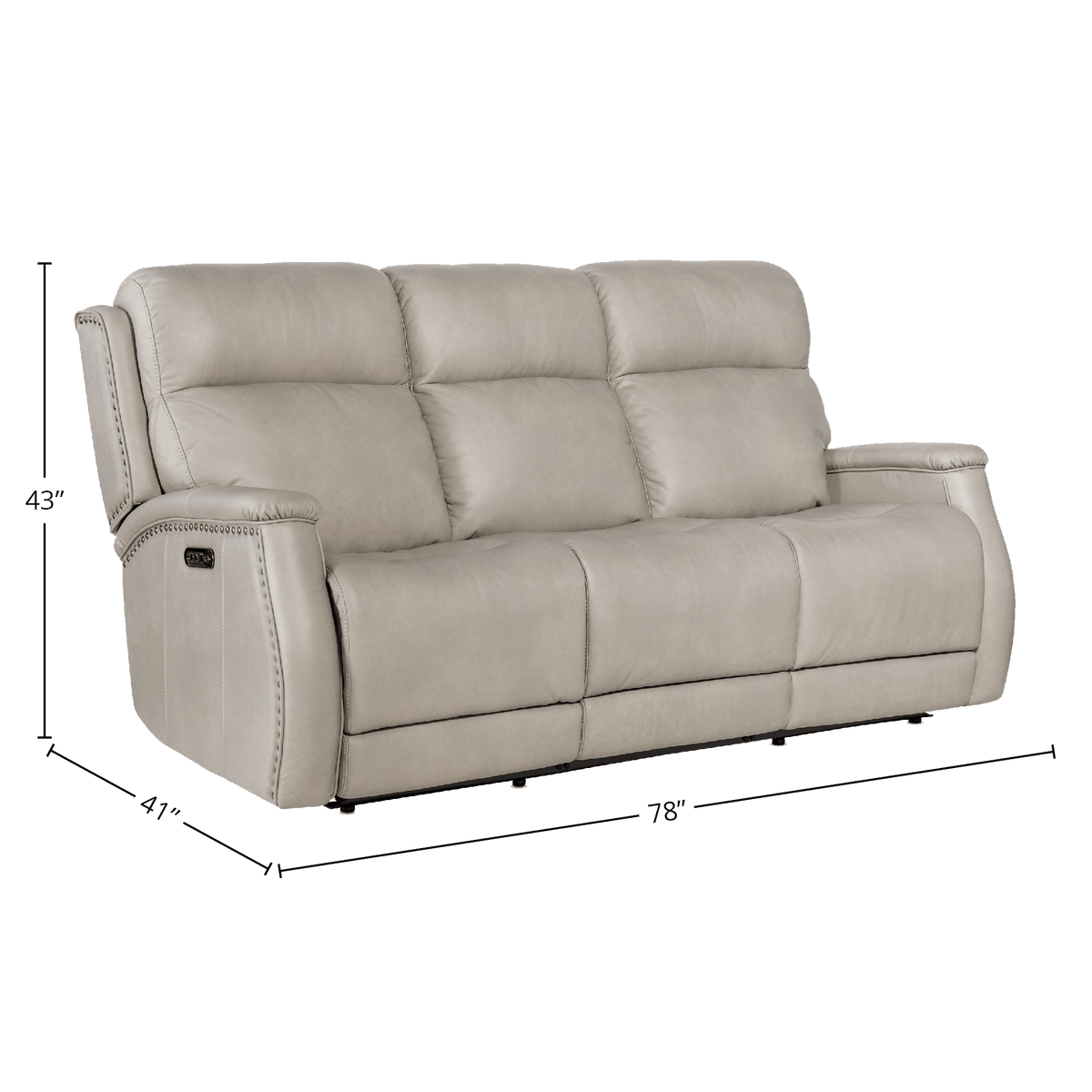 Ronica 78&quot; Wide Upholstered Leather Sofa - Coja