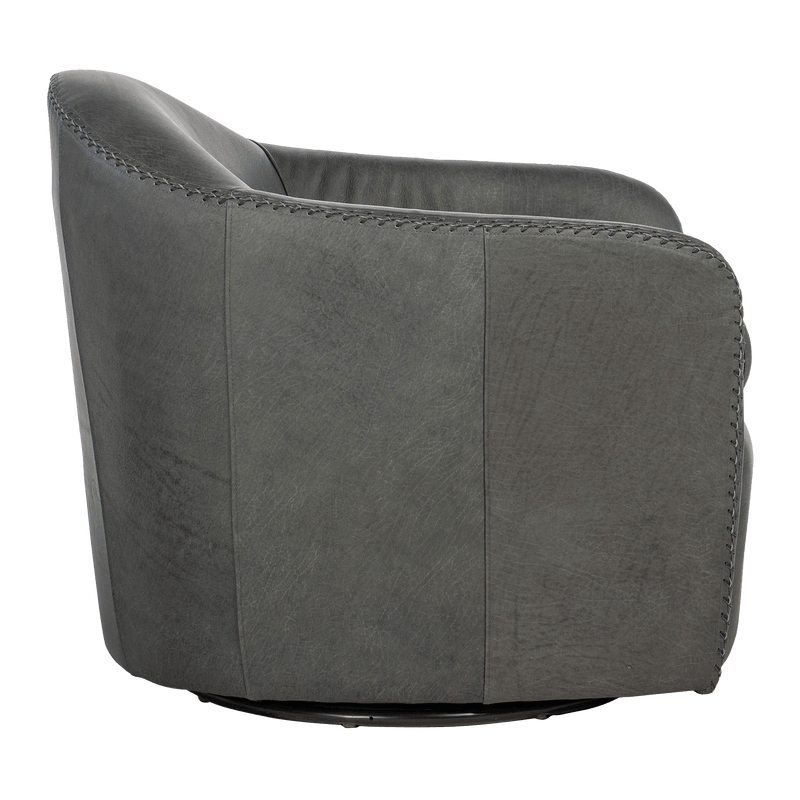 Reynaldo 28.5" Wide Side Swivel Chair, Gray - Coja