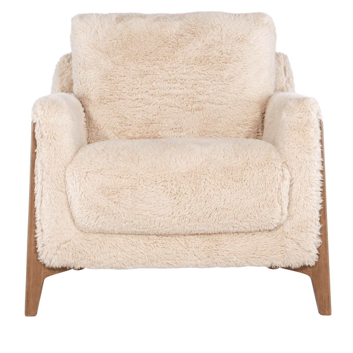 Roscoe Cozy Fabric Chair, Cream