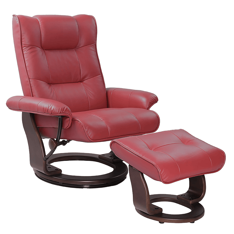 Rostagno Swivel Recliner with Matching Ottoman - Coja