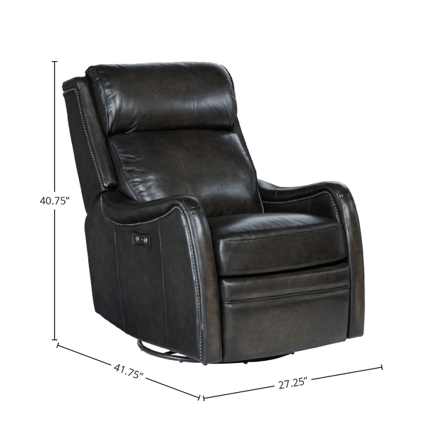 Sulema Power Swivel Glider Recliner, Leather - Coja