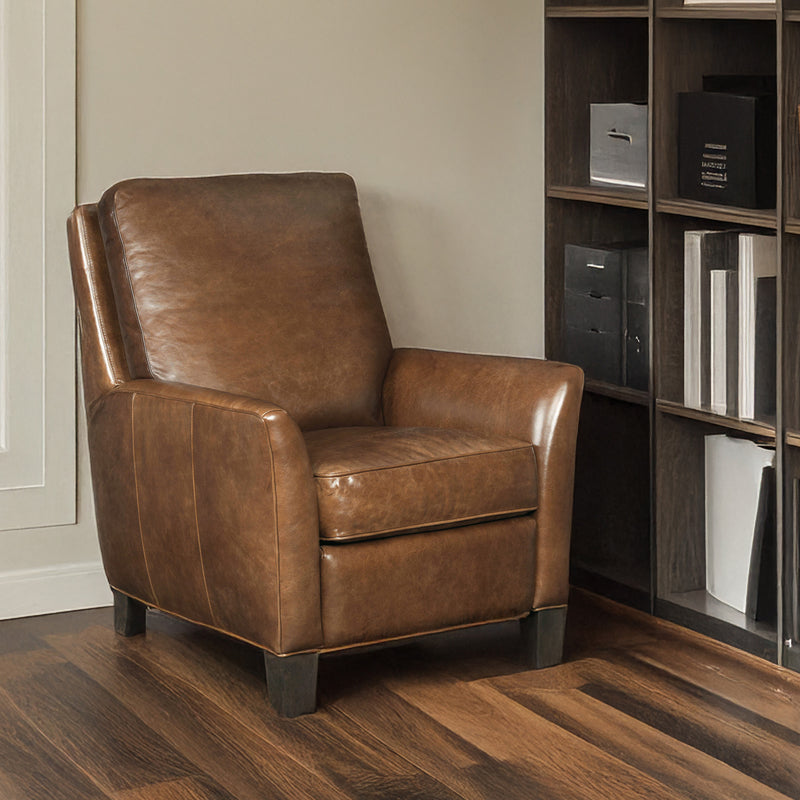 Selenne Recliner, Leather, Brown - Coja