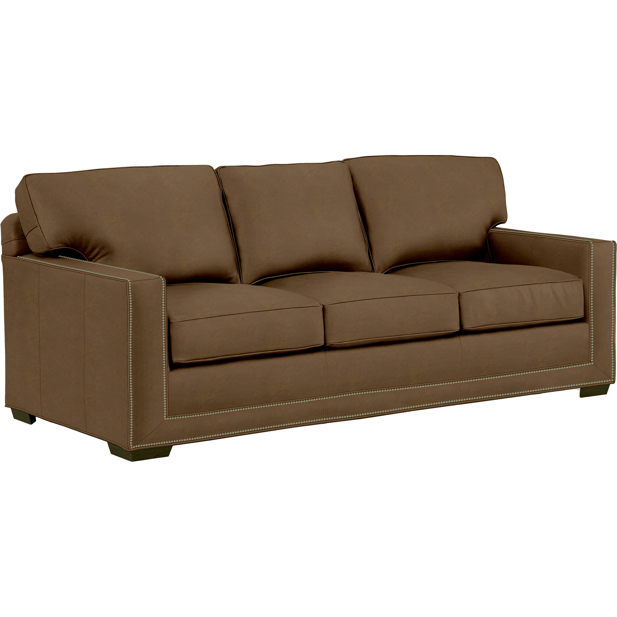 Senneka Genuine Leather Sofa - Made in U.S.A.