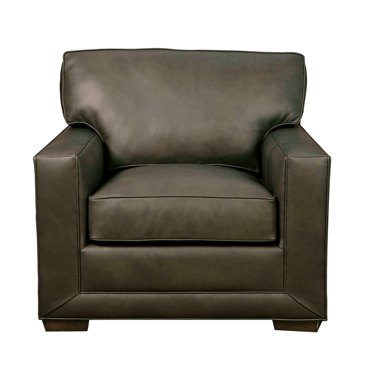 Senneka Genuine Leather Armchair - Made in U.S.A. - Coja