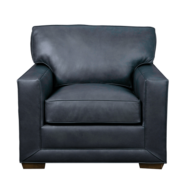 Senneka Genuine Leather Armchair - Made in U.S.A. - Coja