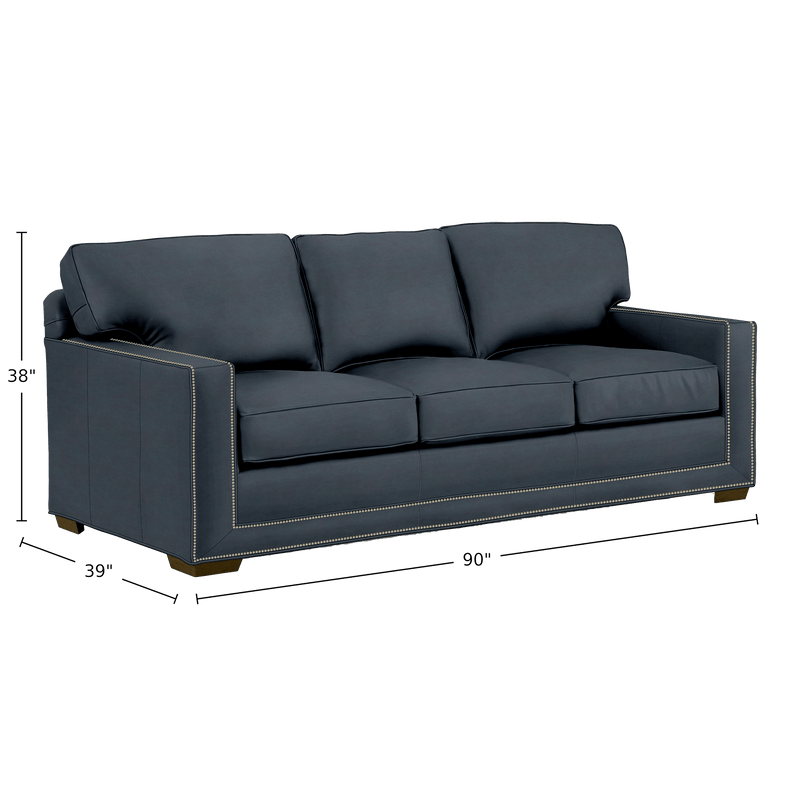 Senneka Genuine Leather Sofa - Made in U.S.A. - Coja