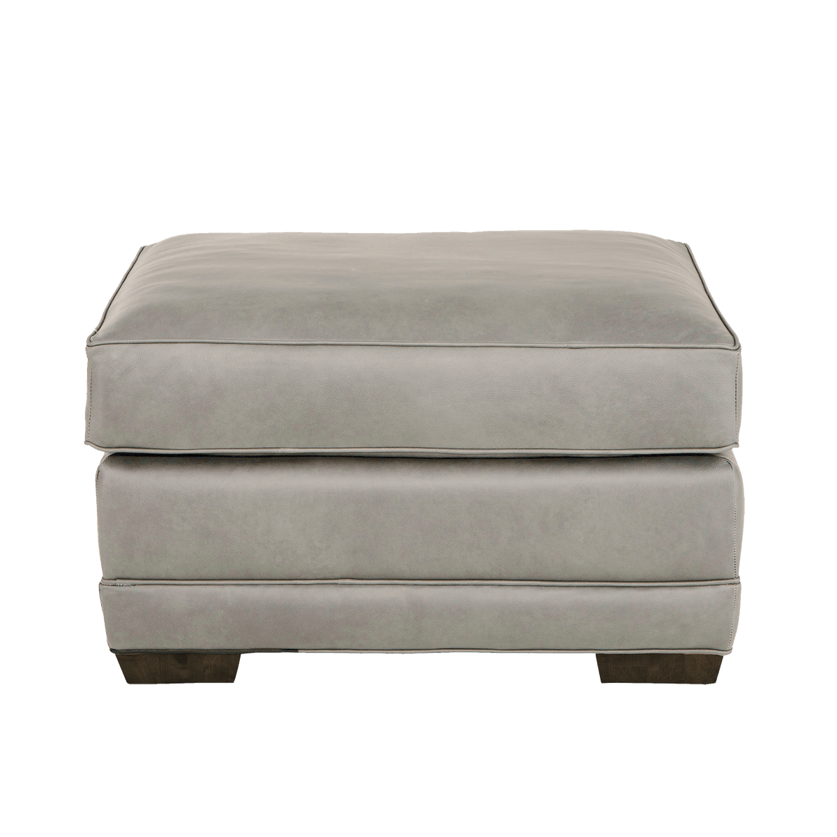 Senneka Genuine Leather Ottoman - Made in U.S.A. - Coja