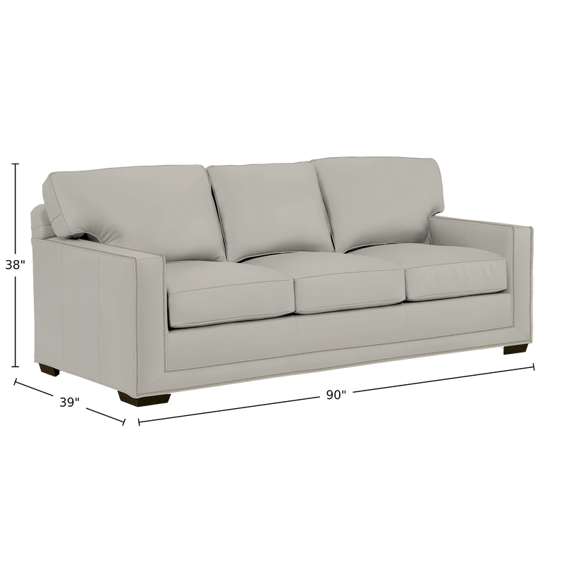 Senneka Genuine Leather Sofa - Made in U.S.A. - Coja