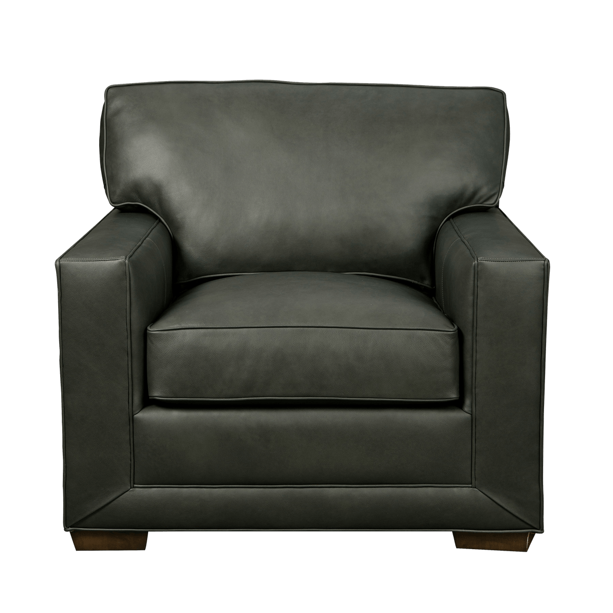 Senneka Genuine Leather Armchair - Made in U.S.A. - Coja