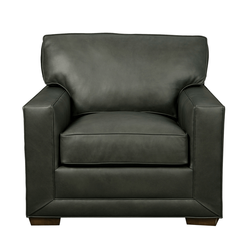 Senneka Genuine Leather Armchair - Made in U.S.A. - Coja