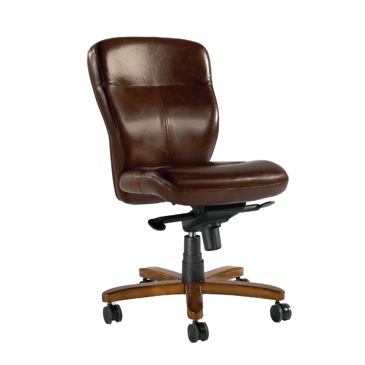 Setah Leather Office Chair, Brown - Coja