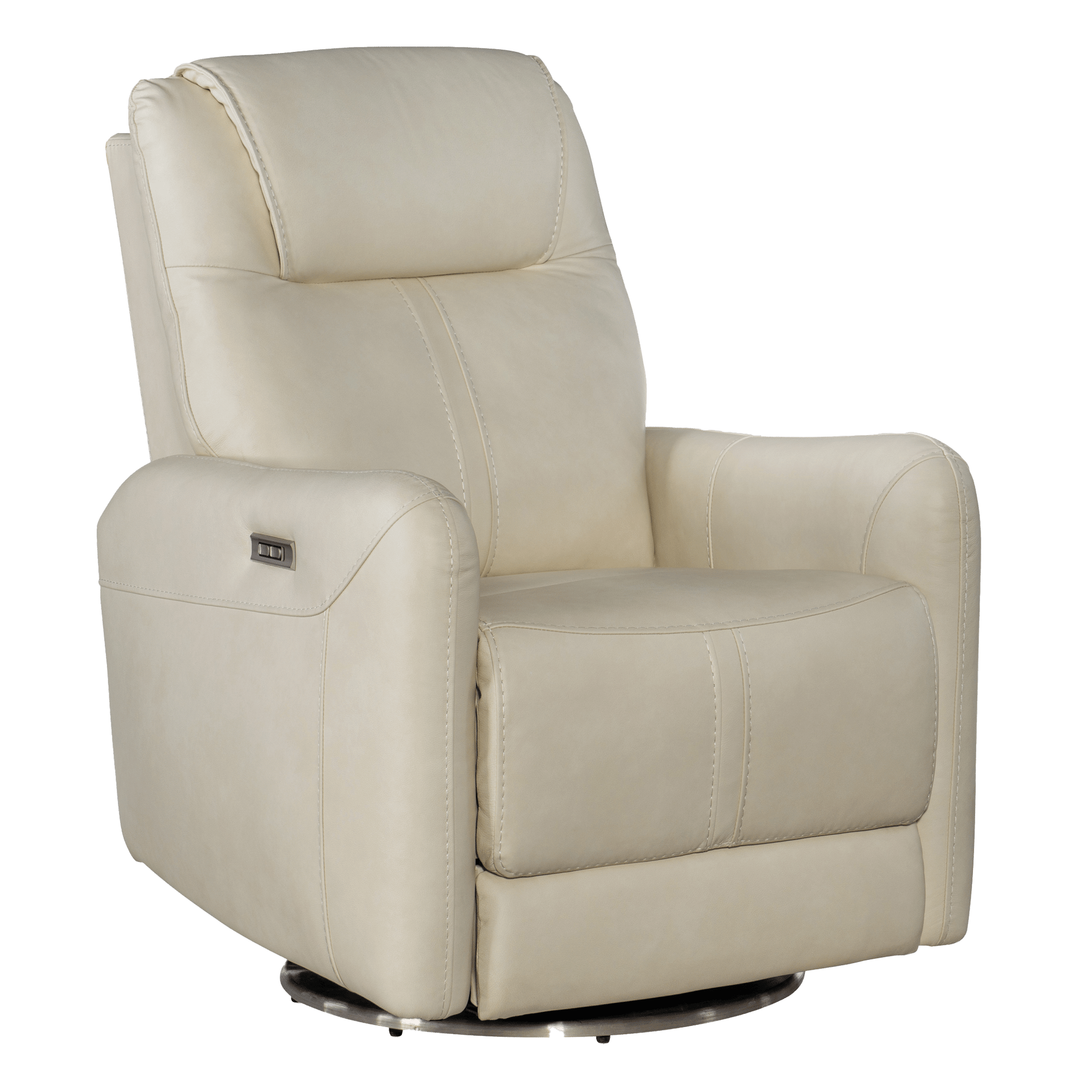 Sheria Swivel Power Recliner with Articulating Headrest, Leather - Coja