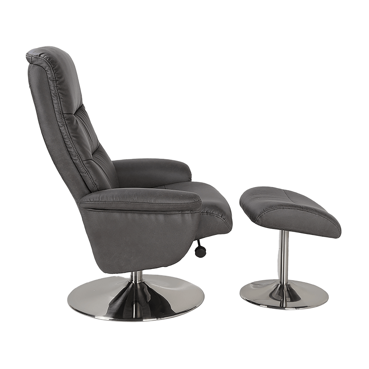 Silverdale Swivel Recliner with Matching Ottoman - Coja