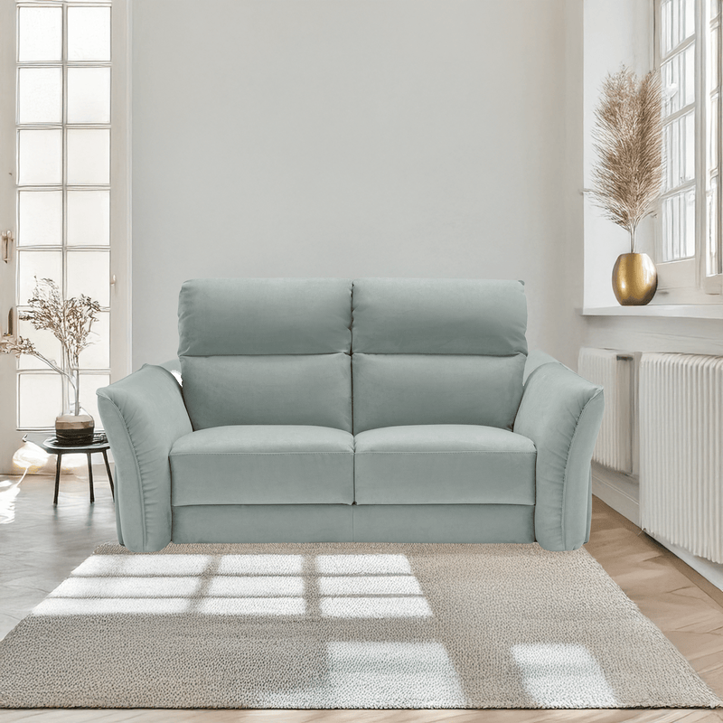 Sogno High - Back Italian Microfiber Loveseat – Seafoam - Coja