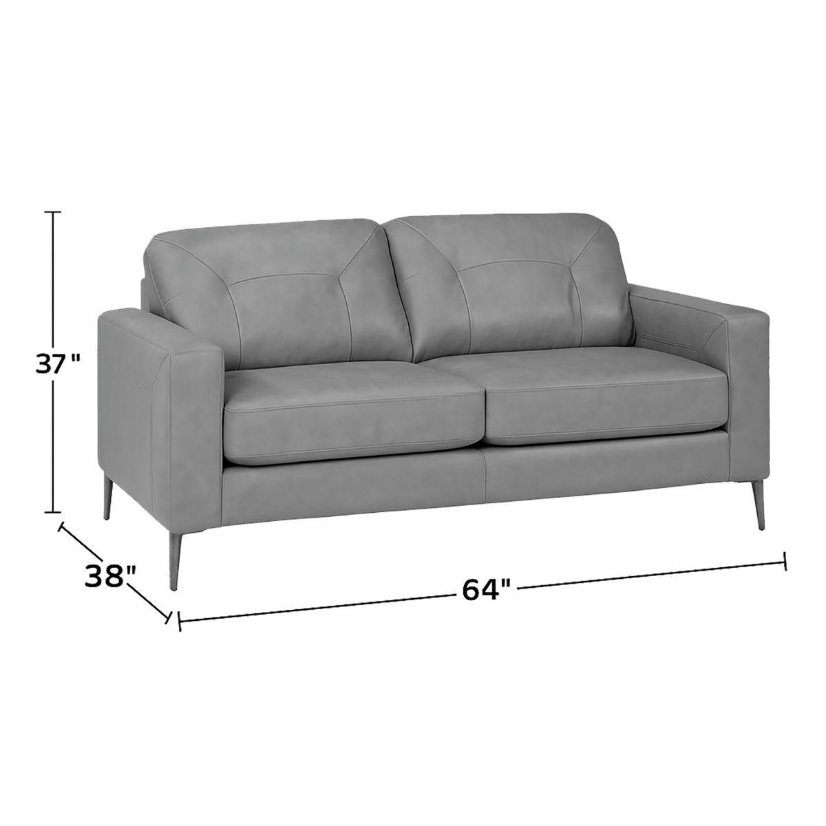 Solera Leather Loveseat