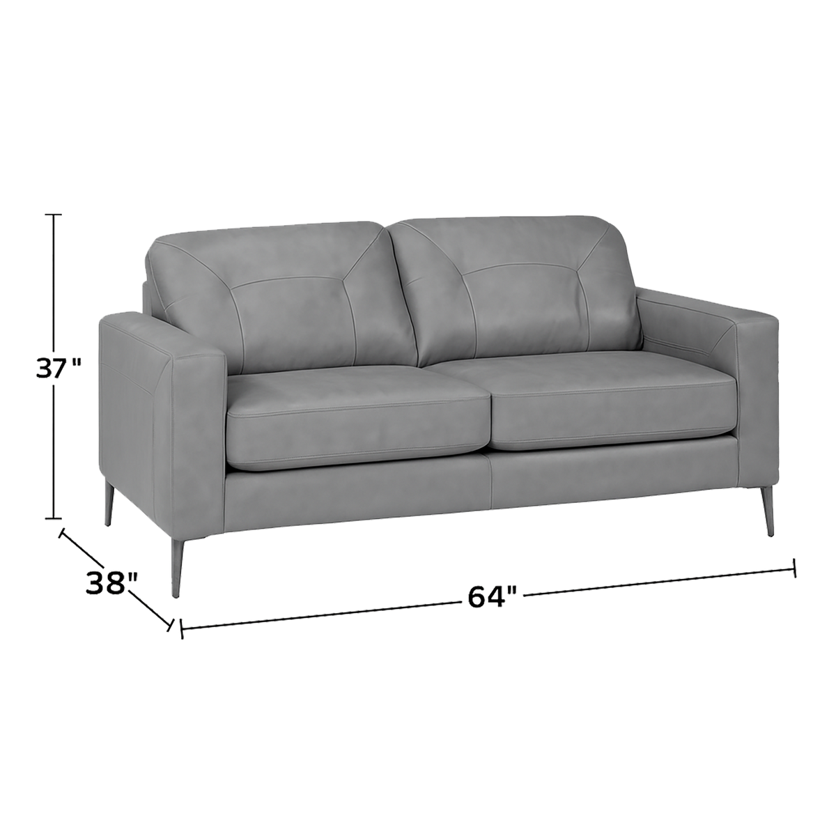 Solera Leather Sofa and Loveset Set