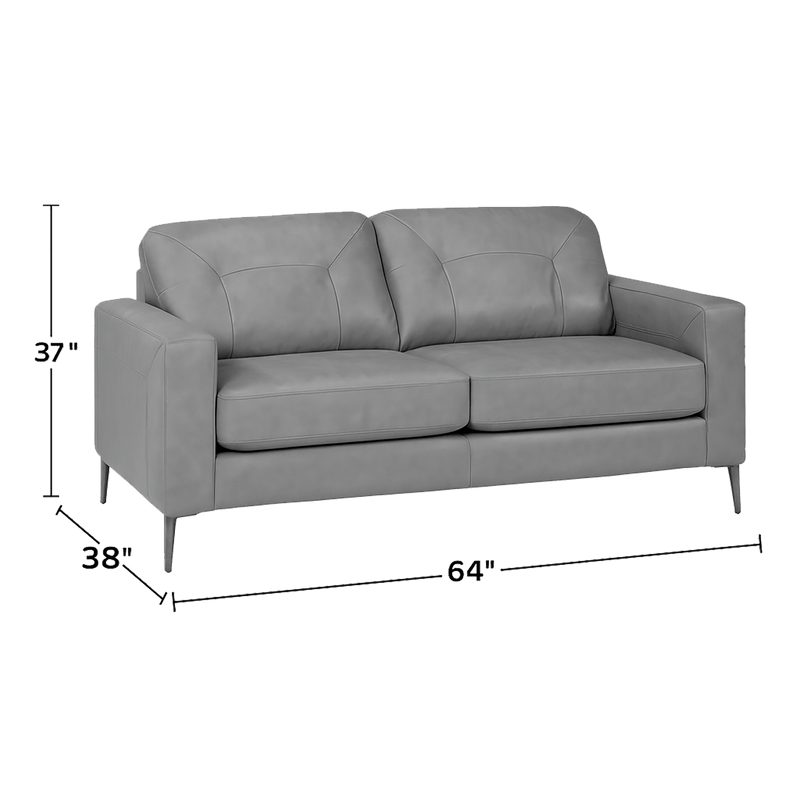 Solera Leather Loveseat