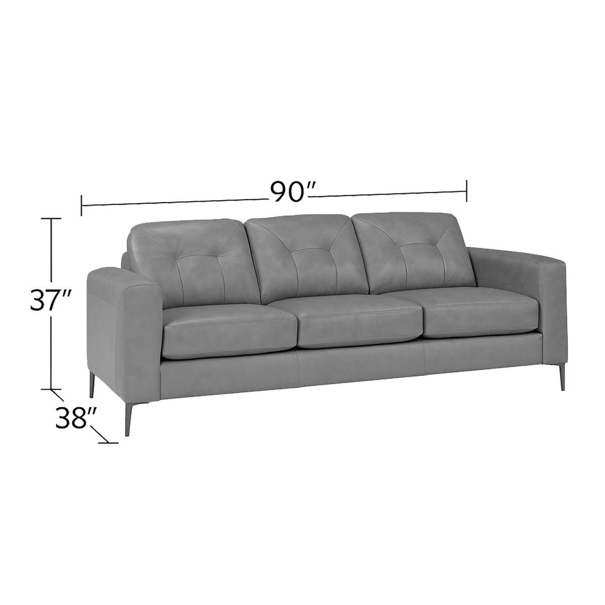 Solera Leather Sofa and Chair Set